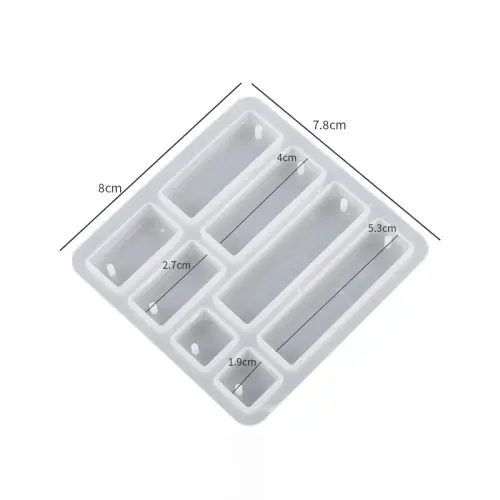 Image de Moule Silicone Rond pour Pendentifs en Résine Époxy