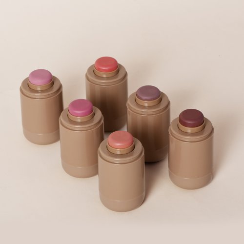 Immagine di Stick Viso 3 in 1 Naturale con Rossetto, Blush e Gloss Idratante per Labbra e Guance