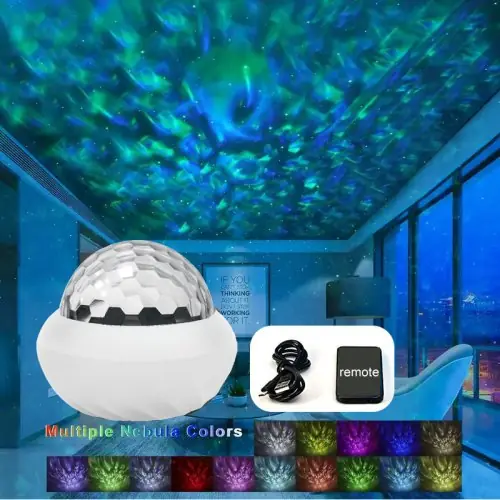 Image de Projecteur Lumière du Nord RGB - Ambiance Étoilée