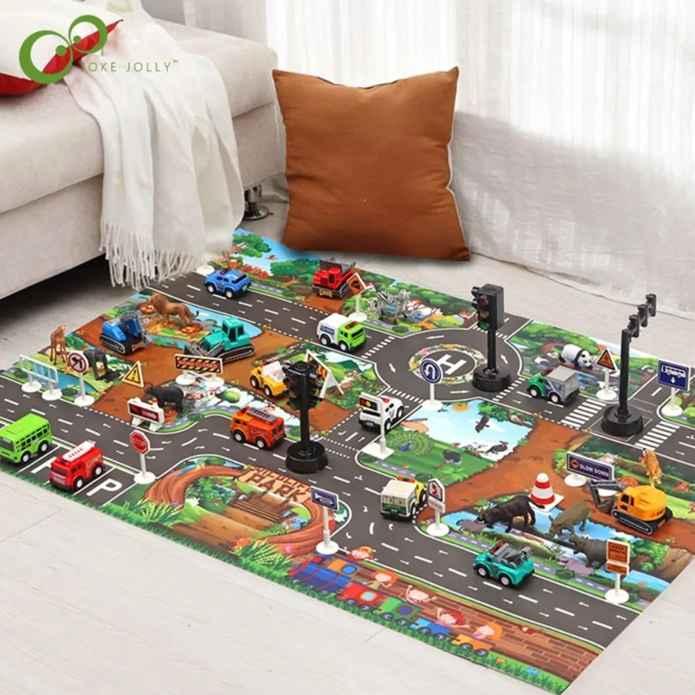 Image de Tapis de Jeu Route Urbaine pour Bébé