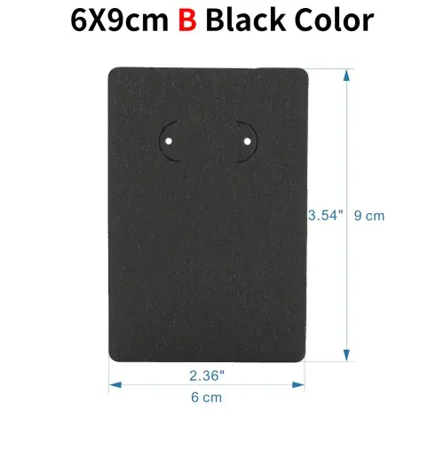 6x9cm B tipo negro