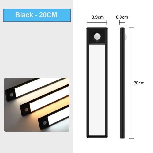 Zdjęcie Lampka nocna Led Light Under Cabinet Light Motion Sensor Lampka nocna Closet Light Cabinet Kitchen Lighting Magnetyczna lampka nocna