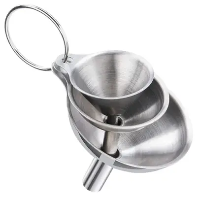 Image de Ensemble d'entonnoirs inox 5 pièces - Pratique & hygiénique