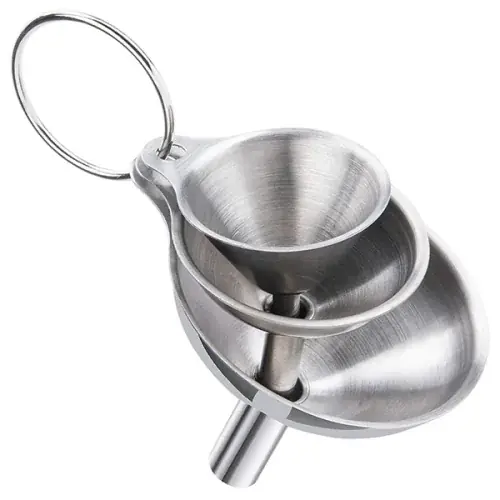 Image de Ensemble d'entonnoirs inox 5 pièces - Pratique & hygiénique