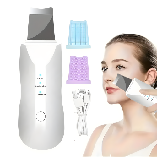 Immagine di Spazzola Faciale Naturale con Vibrazione Profonda per Pulizia Profonda, Rimozione Punti Neri e Peeling Gentile - Strumento per Cura della Pelle Senza Ultrasuoni