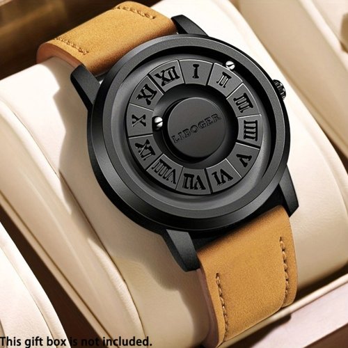 Immagine di Orologio da Uomo al Quarzo di Design Esotico e Moderno – Stile Casual e alla Moda, Ideale come Regalo per Vacanze e Occasioni Speciali