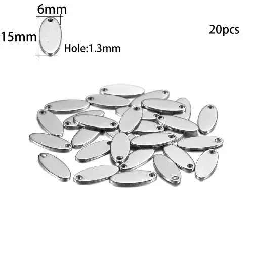Acier ovale 6x15mm