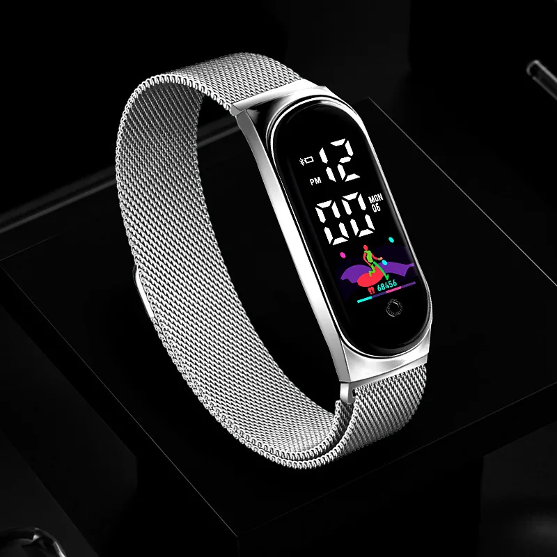 Imagen de Reloj Digital LED de Oro Rosa para Mujer