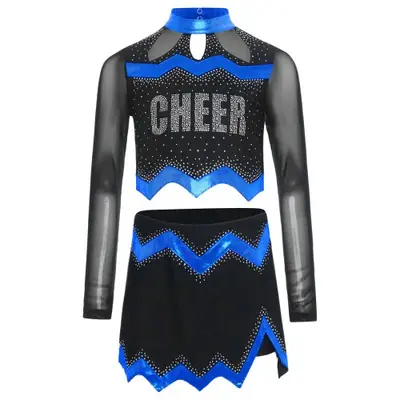 Image de Costume Pom-Pom Girl Élégant 2 Pièces pour Filles