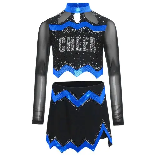 Image de Costume Pom-Pom Girl Élégant 2 Pièces pour Filles