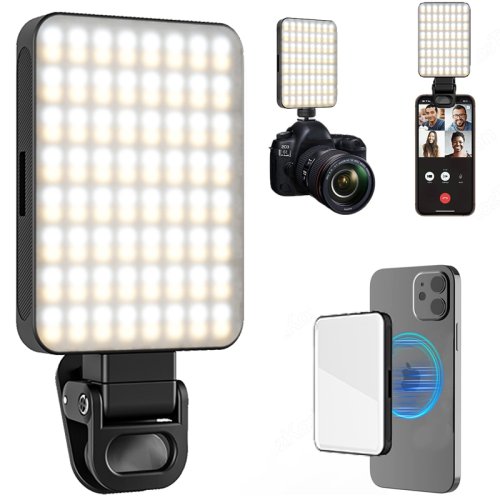 Imagen de Luz Magnética Portátil para Selfies y Grabaciones en Teléfonos, Compatible con iPhone y Dispositivos con MagSafe – Ideal para TikTok, YouTube, Maquillaje y Vídeos Profesionales