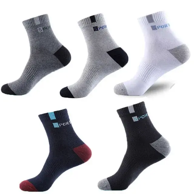 Image de Chaussettes de Sport Homme - 5 Paires Coton Respirant