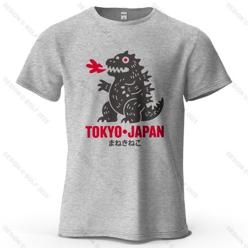 Imagen de Camiseta con estampado de dinosaurio de Tokio para hombre, camisetas gráficas de Harajuku japonés de...