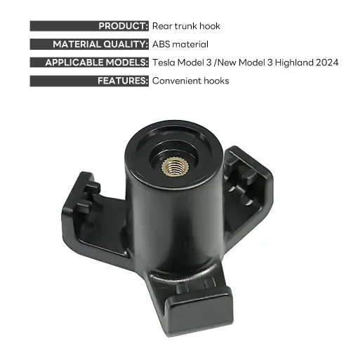 Image de Crochet de Coffre pour Tesla Model 3 - Accessoire Pratique et Élégant