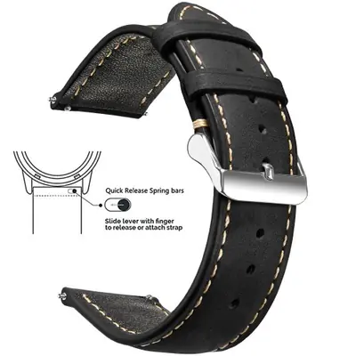 Image de Bracelet de Montre en Cuir Vintage - 14 à 24mm
