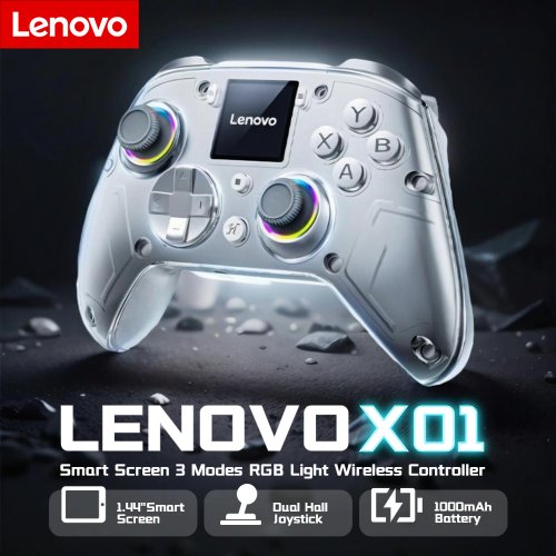Image de Manette Sans Fil Lenovo X01 - 44 Pouces, 3 Modes, Boutons Arrière Programmables