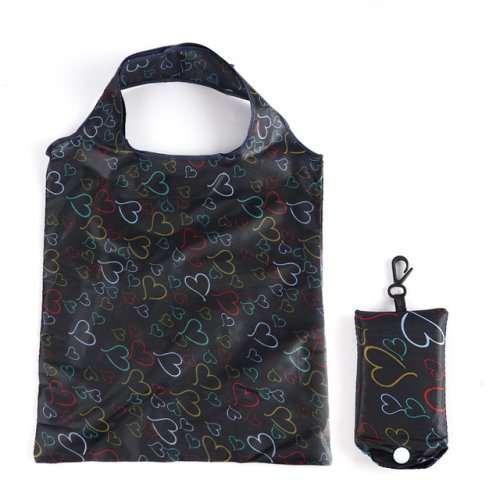 Imagen de Bolsa de compras plegable reutilizable, bolsa de comestibles de viaje ecológica, bolsas de almacenam...