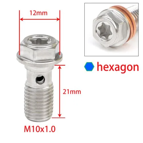 M10x1.0 zeshoek