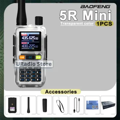 Image de Talkie-walkie Baofeng UV-5R Transparent - Bluetooth & Programmable