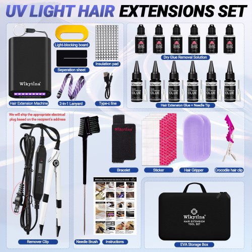 Imagen de Kit Profesional de Extensiones con Luz UV