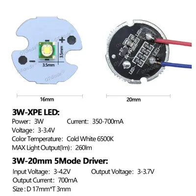 Image de LED Puissante 3W à 36W - Torche Lumineuse Ultra Brillante