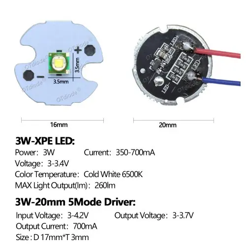 Image de LED Puissante 3W à 36W - Torche Lumineuse Ultra Brillante