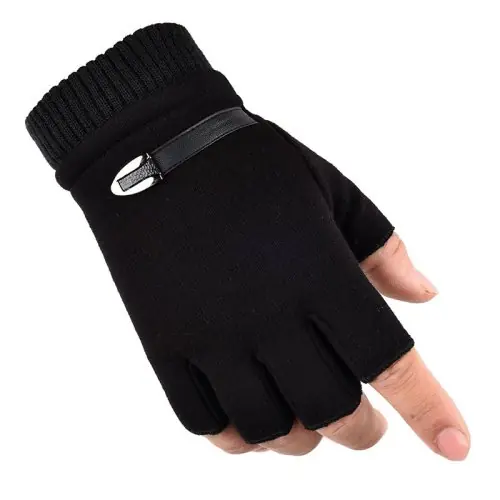 Image de Gants Demi-Doigts Chauds Sourire - Style Punk & Hip Hop
