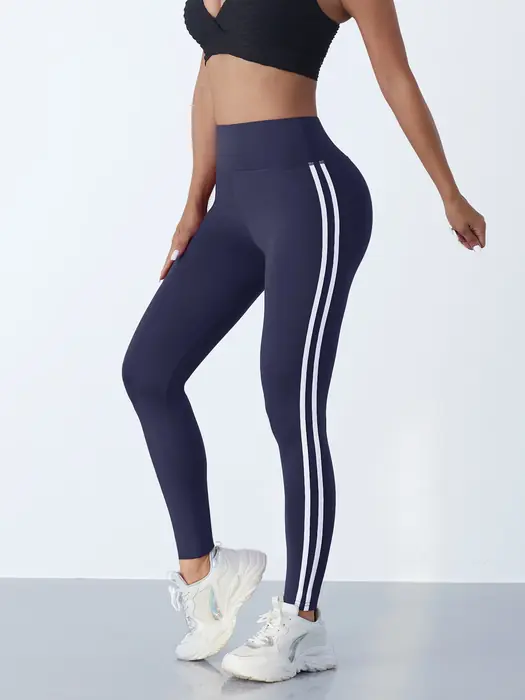 Image de Leggings Yoga Femme Taille Haute - Élastiques & Slim