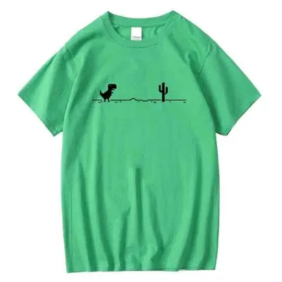 Image de T-Shirt Dinosaure Humour - 100% Coton Homme