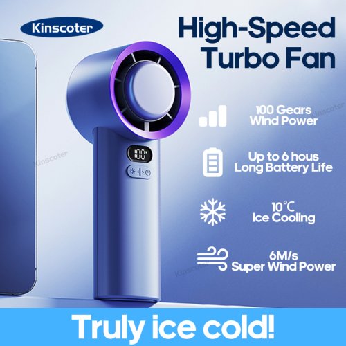 Image de Mini Ventilateur Portable Turbo - 100 Vitesses Réglables