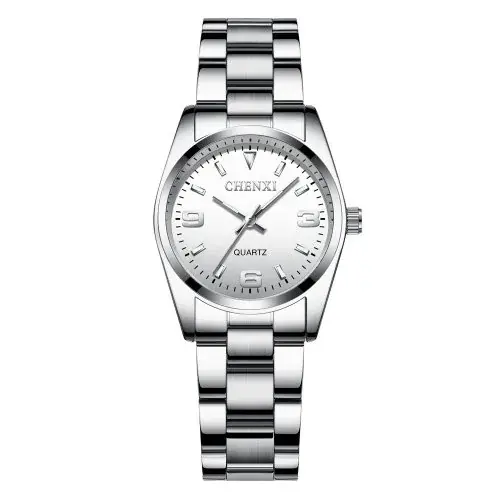 Image de Montre Femme Luxe Étanche avec Strass - Style Élégant & Quartz