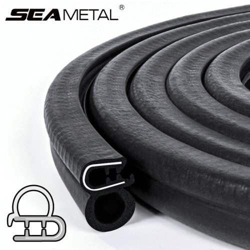 Image of Universal 5M Car Door Rubber Seal Strip with PVC Bulb – Soundproof, Weatherproof, and Dust-Resistant Sealing Tape for Cars, Boats, and Home Use