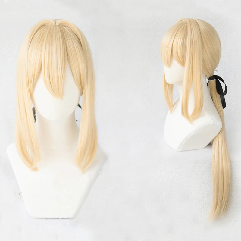 Image de Perruque Cosplay Violet Evergarden - Blonde Clair Résistante à la Chaleur