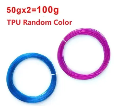 Image de Filament TPU Flexible 1.75mm - Translucide & Brillant dans le Noir