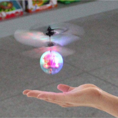 Imagen de Bola de Cristal Suspendida por Inducción para Niños con Efecto Helicóptero Volador – Juguetes Educativos y Divertidos con Luces Coloridas