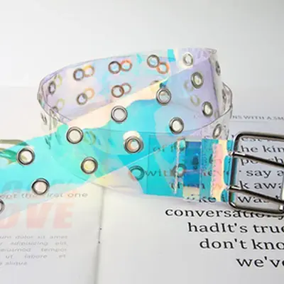 Image de Ceinture Transparente PVC à Double Rangée - Tendance 2024