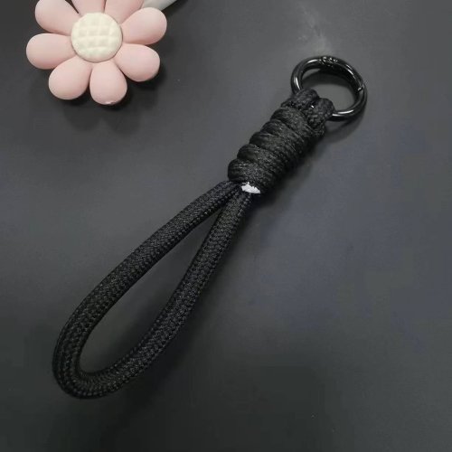 Image of 12cm Paracord Braided Woven Keychain Wrist Rope Phone case Anti-lost Rope Strap Key Ring Tactical Survival Tool Backpack Buckle