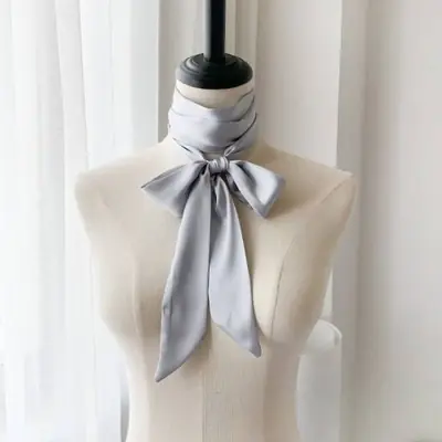 Foulard en Mousseline de Soie - Style Coréen Élégant