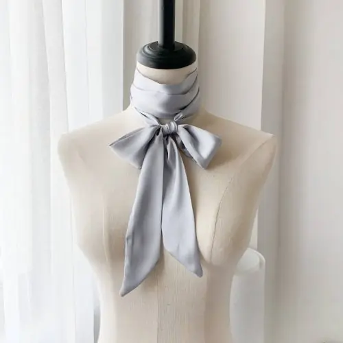 Image de Foulard en Mousseline de Soie - Style Coréen Élégant