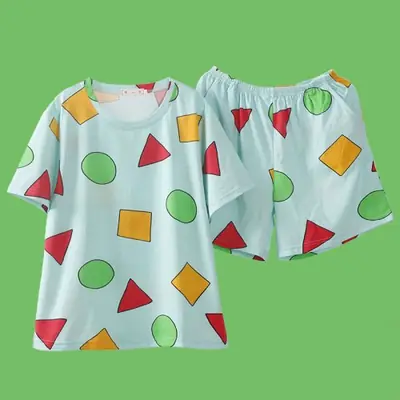 Pijama Sinchan Coton - Ensemble Court pour Couples