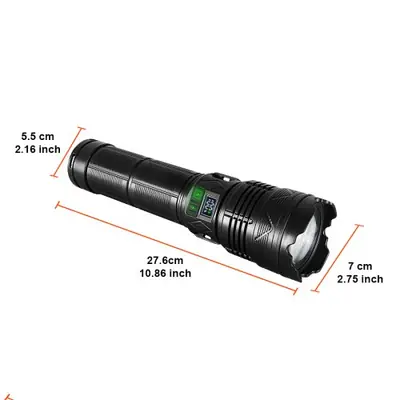 Image de Torche LED Ultra Lumineuse Rechargeable - 6000m Portée