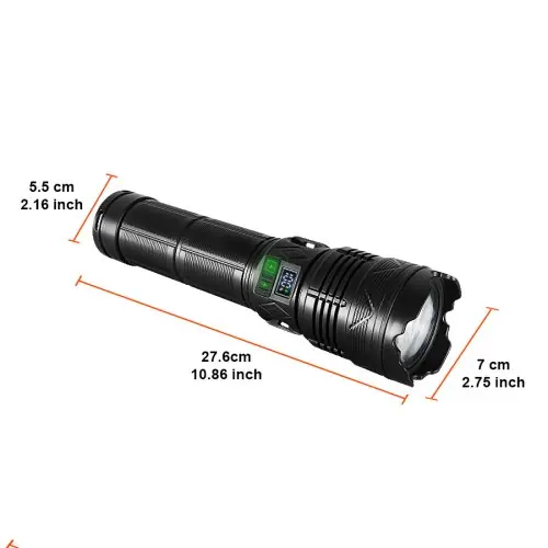 Image de Torche LED Ultra Lumineuse Rechargeable - 6000m Portée