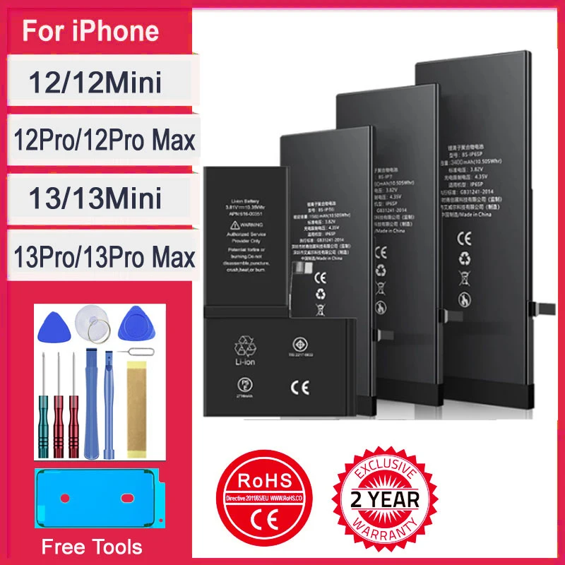 Afbeelding van Nieuwe 0-Cyclus Batterij voor iPhone 12/13 – Hoge Capaciteit & Gratis Tools