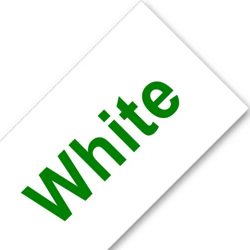 Verde sobre blanco