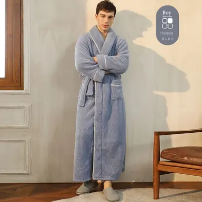 Image de Peignoir Coton Luxe Couple - Grande Taille Automne-Hiver