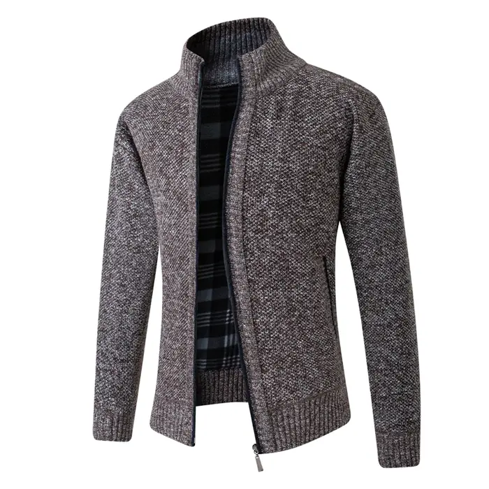 Image de Cardigan Homme Automne-Hiver - Laine Tricoté Décontracté