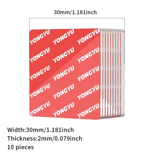 Red 30X30mmX2mm