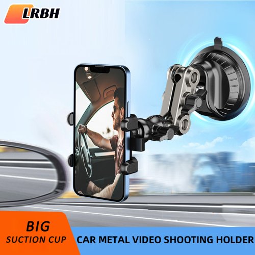 Afbeelding van Universele Magische Arm Auto Telefoonhouder met Zuignipp voor Windscherm en Raam – Ideaal voor Video Opnames en Vlogging tijdens de Rit