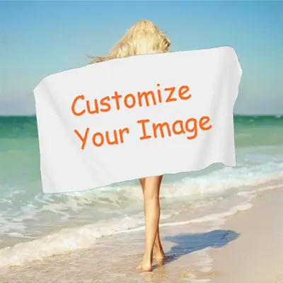 Image de Serviette de Plage Personnalisée 3D - Design Drôle & Unique