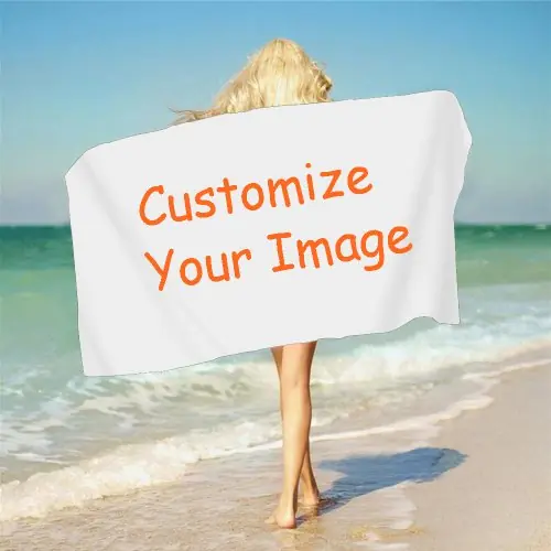 Image de Serviette de Plage Personnalisée 3D - Design Drôle & Unique